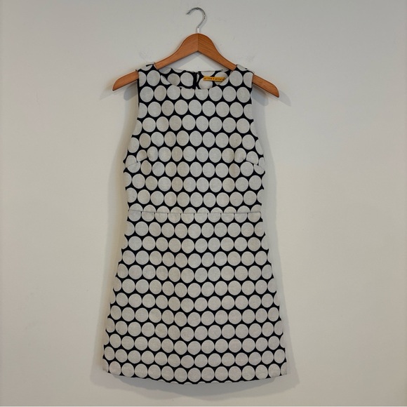 Alice + Olivia Black and White Dot Print A-line Dress size 8 - Picture 2 of 11